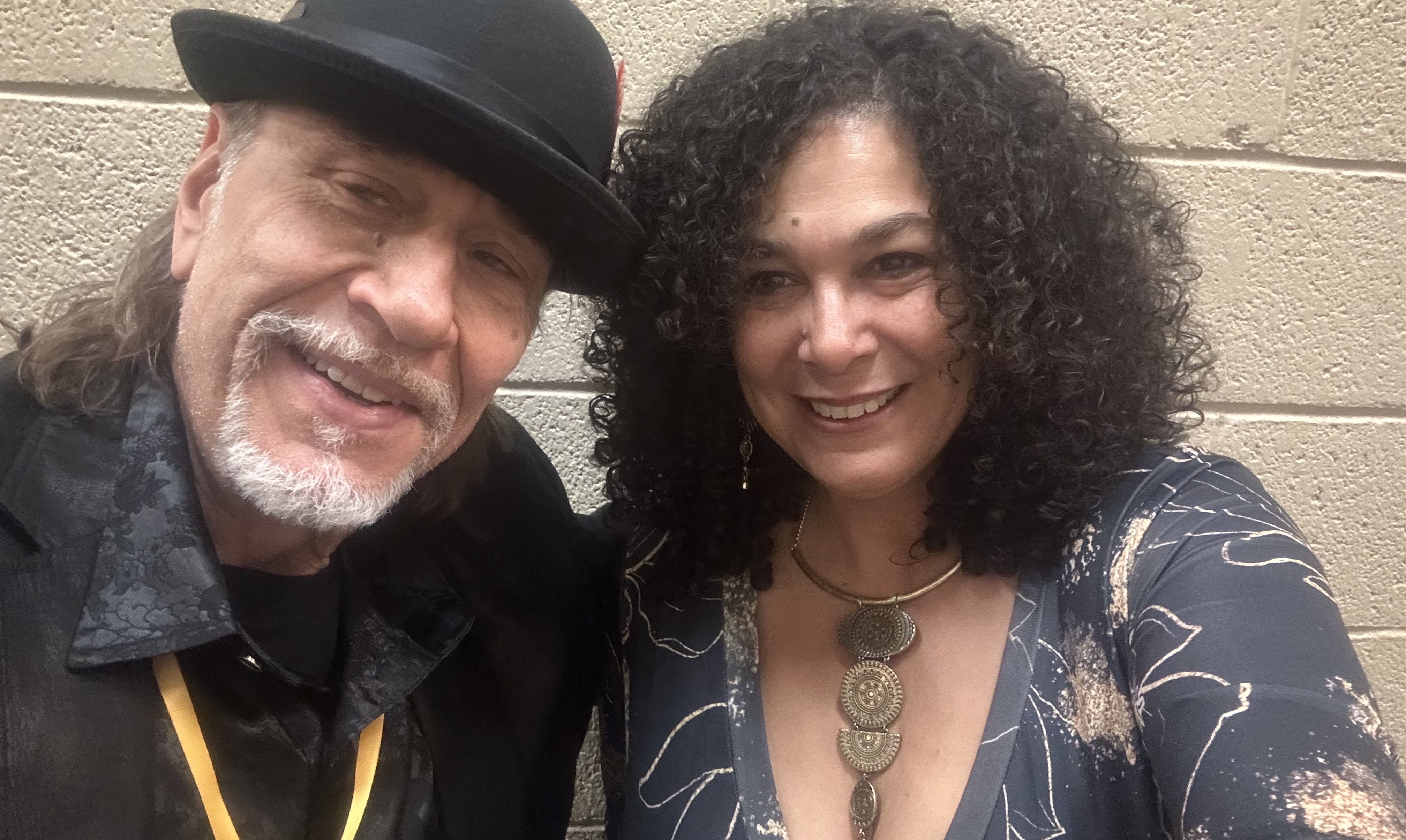 Amy and Eric with a cool Pork Pie hat